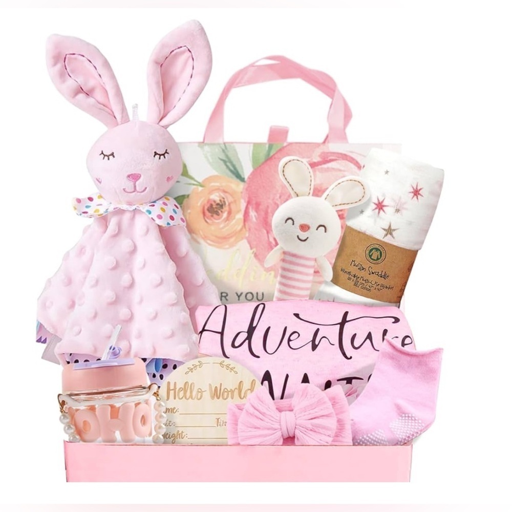 Pink Gift Set for New Moms or Expecting Mothers - Picture 1 of 3